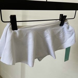 White Ruffle Bikini Bottom